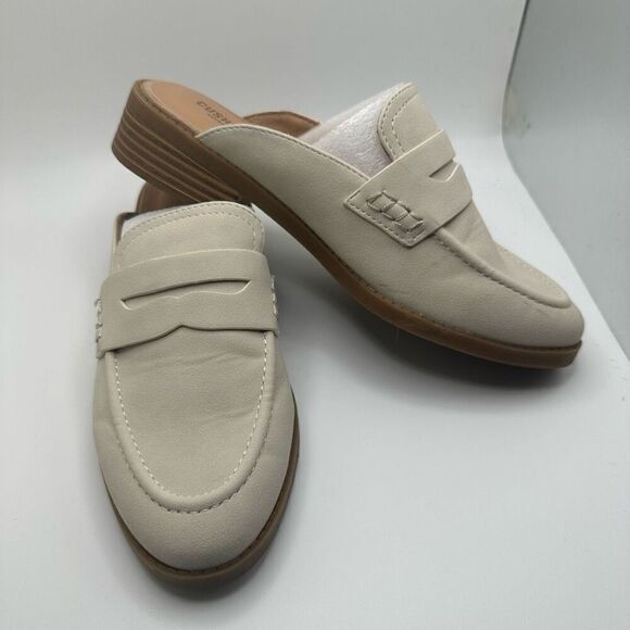 CUSHIONAIRE Women's Prescott Slip On Mule +Memory Foam 6.5 BONE NEW - Picture 6 of 7